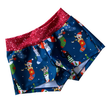 Load image into Gallery viewer, Size 6 Christmas themed shorts
